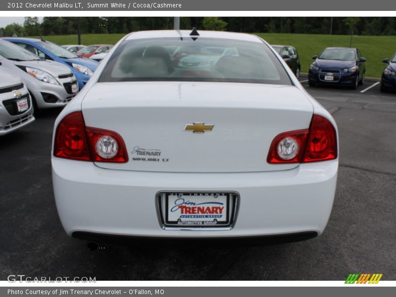 Summit White / Cocoa/Cashmere 2012 Chevrolet Malibu LT