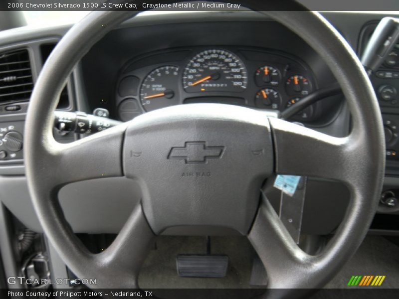 Graystone Metallic / Medium Gray 2006 Chevrolet Silverado 1500 LS Crew Cab