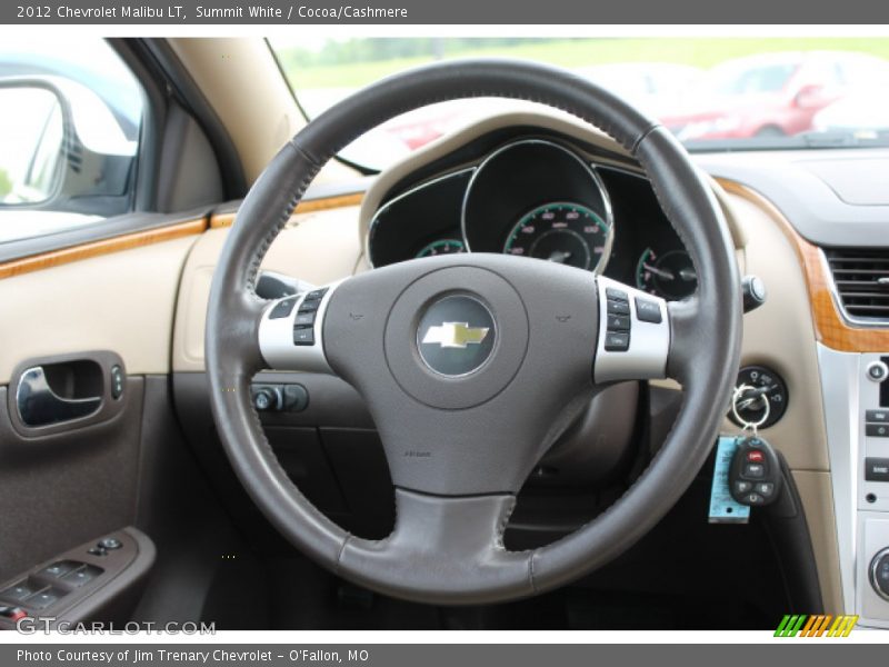 Summit White / Cocoa/Cashmere 2012 Chevrolet Malibu LT