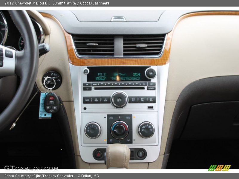 Summit White / Cocoa/Cashmere 2012 Chevrolet Malibu LT
