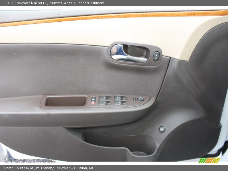 Summit White / Cocoa/Cashmere 2012 Chevrolet Malibu LT