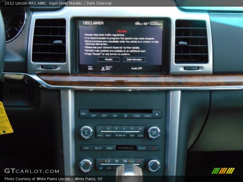 Ingot Silver Metallic / Dark Charcoal 2012 Lincoln MKZ AWD