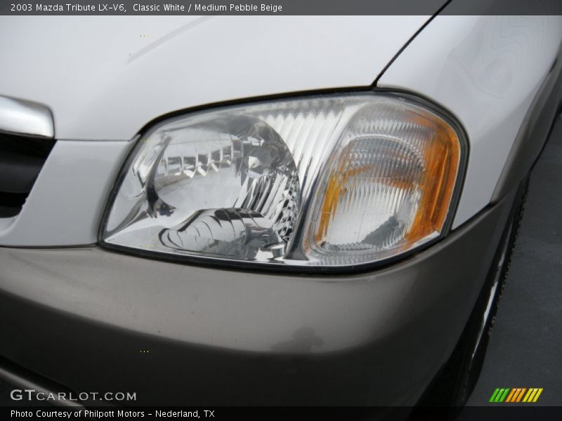 Classic White / Medium Pebble Beige 2003 Mazda Tribute LX-V6