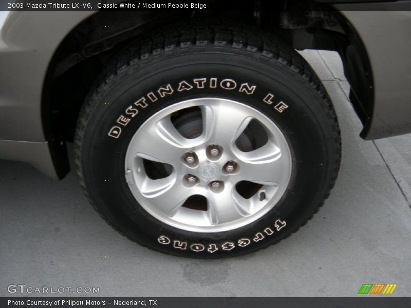 Classic White / Medium Pebble Beige 2003 Mazda Tribute LX-V6