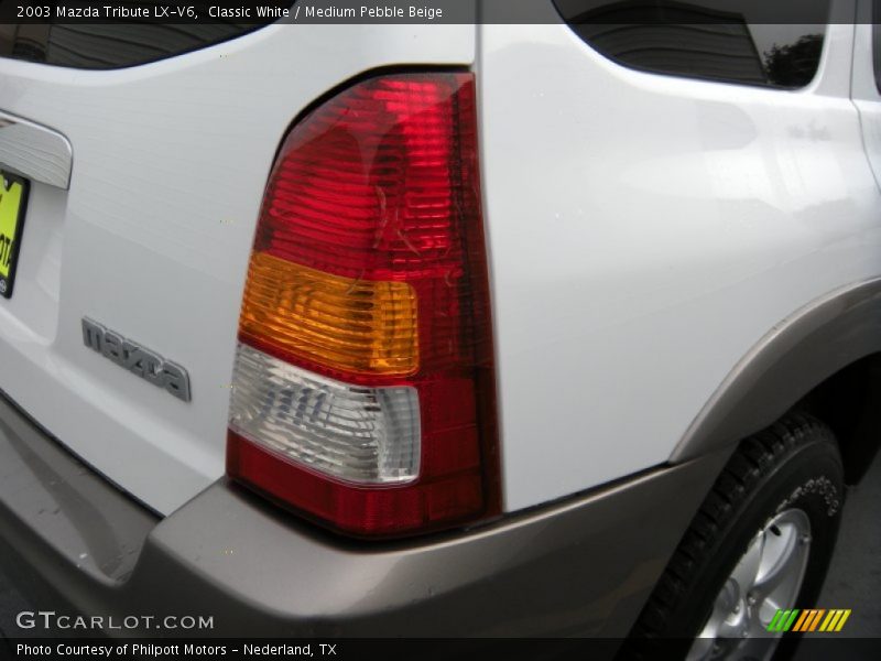 Classic White / Medium Pebble Beige 2003 Mazda Tribute LX-V6