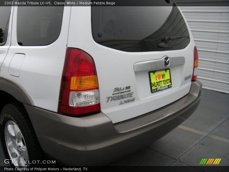 Classic White / Medium Pebble Beige 2003 Mazda Tribute LX-V6