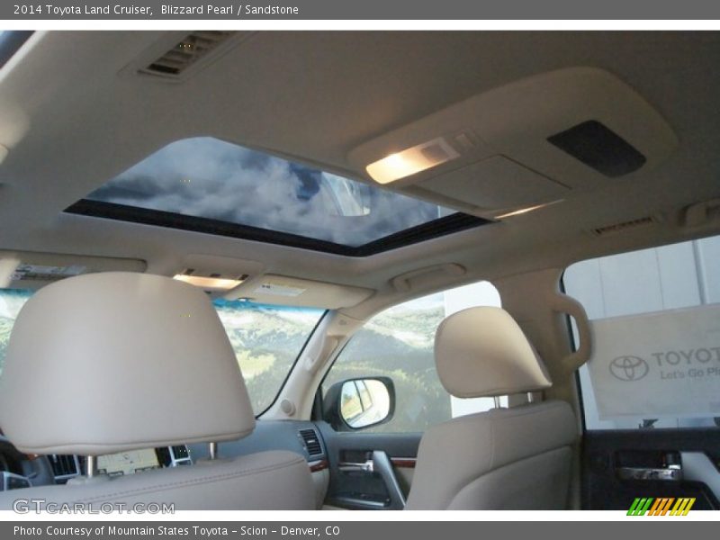 Blizzard Pearl / Sandstone 2014 Toyota Land Cruiser