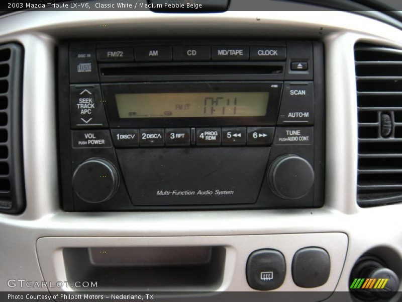 Classic White / Medium Pebble Beige 2003 Mazda Tribute LX-V6