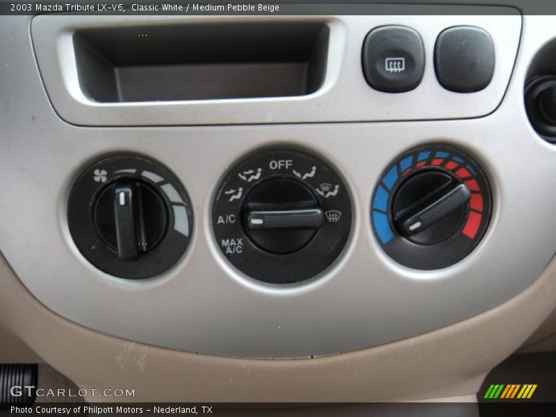 Classic White / Medium Pebble Beige 2003 Mazda Tribute LX-V6