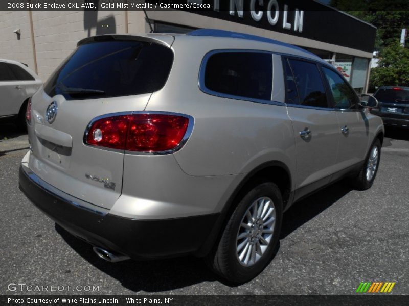 Gold Mist Metallic / Cashmere/Cocoa 2008 Buick Enclave CXL AWD