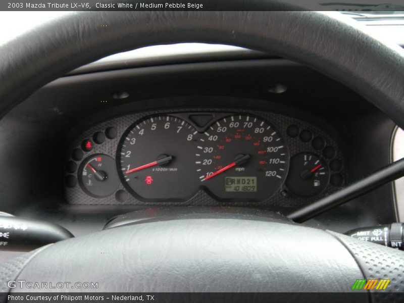 Classic White / Medium Pebble Beige 2003 Mazda Tribute LX-V6