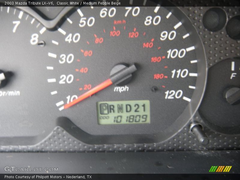 Classic White / Medium Pebble Beige 2003 Mazda Tribute LX-V6