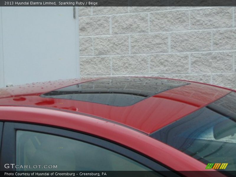 Sparkling Ruby / Beige 2013 Hyundai Elantra Limited