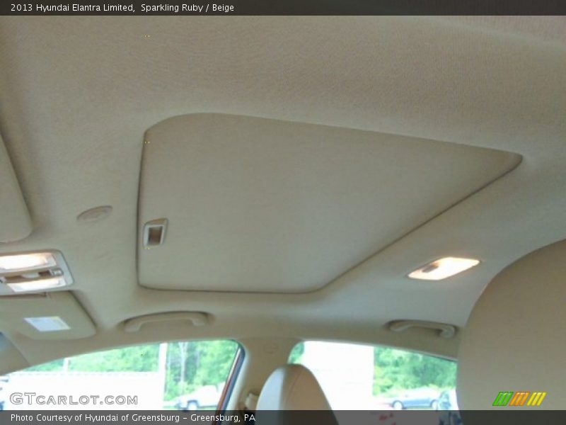 Sparkling Ruby / Beige 2013 Hyundai Elantra Limited