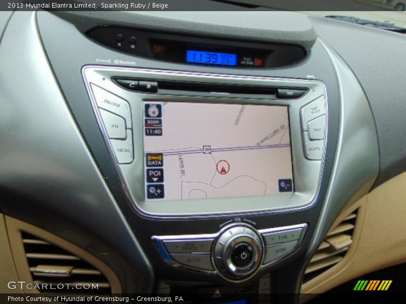Sparkling Ruby / Beige 2013 Hyundai Elantra Limited
