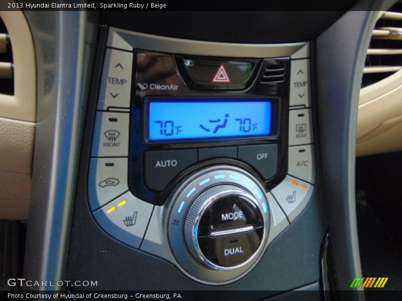 Sparkling Ruby / Beige 2013 Hyundai Elantra Limited