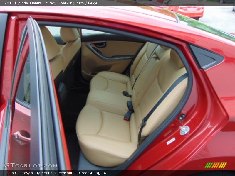 Sparkling Ruby / Beige 2013 Hyundai Elantra Limited
