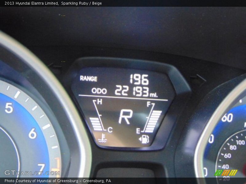 Sparkling Ruby / Beige 2013 Hyundai Elantra Limited
