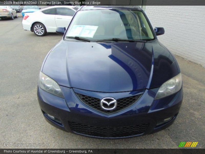 Stormy Blue Mica / Beige 2009 Mazda MAZDA3 i Touring Sedan