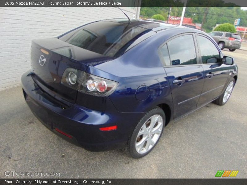 Stormy Blue Mica / Beige 2009 Mazda MAZDA3 i Touring Sedan