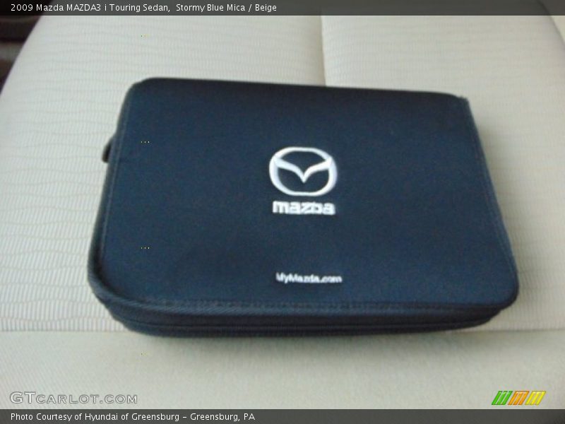 Stormy Blue Mica / Beige 2009 Mazda MAZDA3 i Touring Sedan