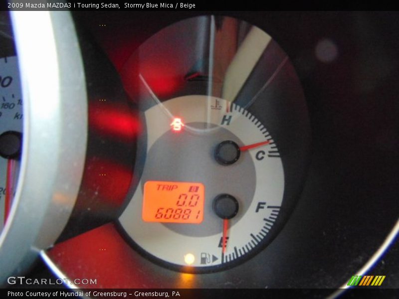 Stormy Blue Mica / Beige 2009 Mazda MAZDA3 i Touring Sedan