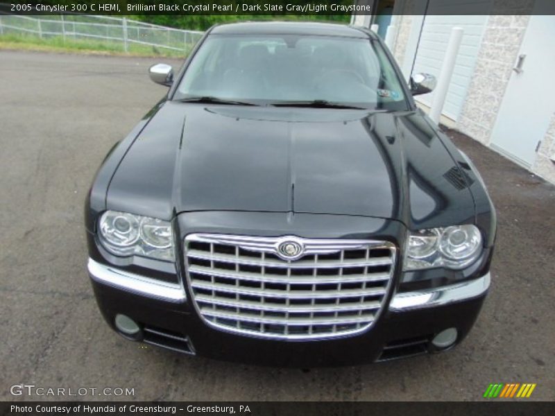 Brilliant Black Crystal Pearl / Dark Slate Gray/Light Graystone 2005 Chrysler 300 C HEMI