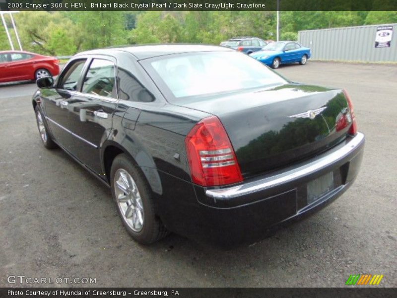 Brilliant Black Crystal Pearl / Dark Slate Gray/Light Graystone 2005 Chrysler 300 C HEMI