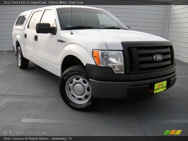 Oxford White / Steel Gray 2011 Ford F150 XL SuperCrew