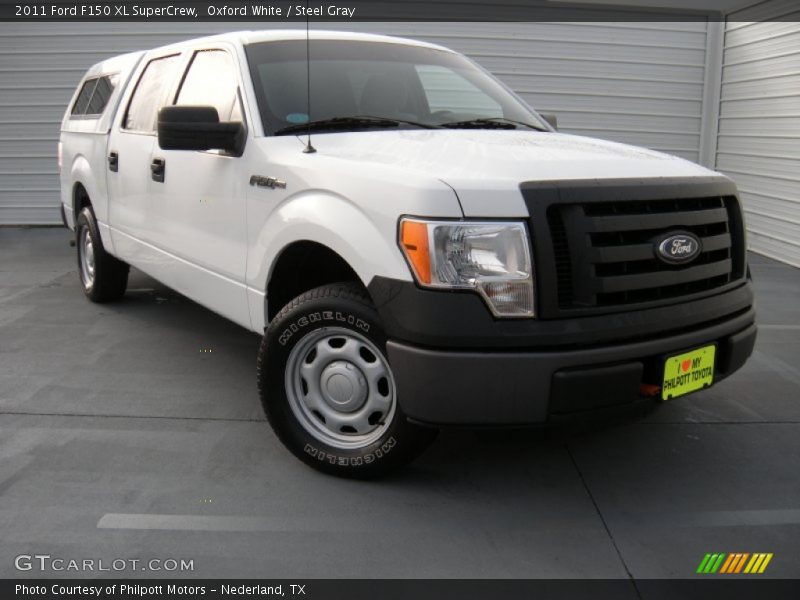 Oxford White / Steel Gray 2011 Ford F150 XL SuperCrew