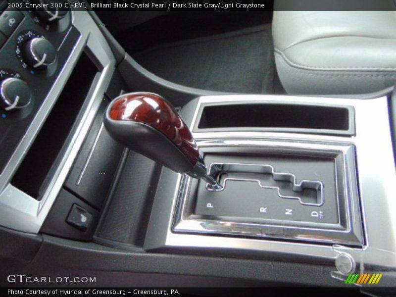 Brilliant Black Crystal Pearl / Dark Slate Gray/Light Graystone 2005 Chrysler 300 C HEMI