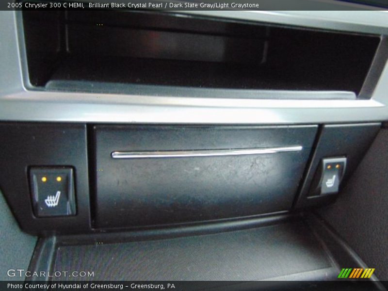 Brilliant Black Crystal Pearl / Dark Slate Gray/Light Graystone 2005 Chrysler 300 C HEMI