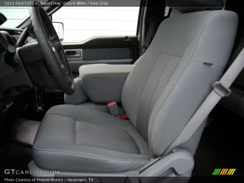 Oxford White / Steel Gray 2011 Ford F150 XL SuperCrew