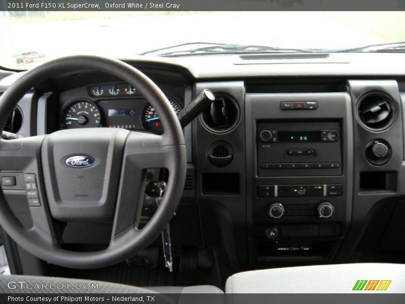 Oxford White / Steel Gray 2011 Ford F150 XL SuperCrew