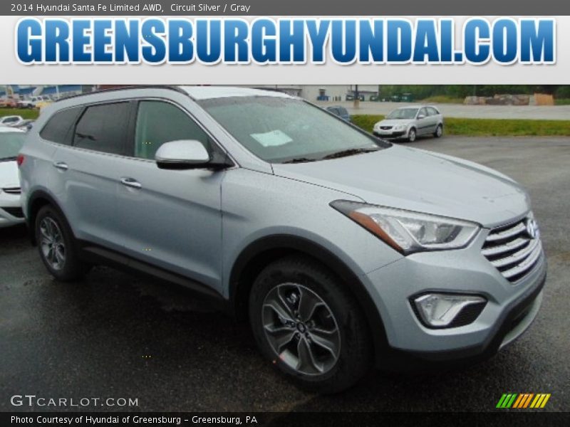 Circuit Silver / Gray 2014 Hyundai Santa Fe Limited AWD