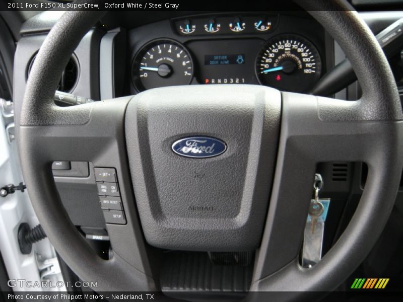 Oxford White / Steel Gray 2011 Ford F150 XL SuperCrew