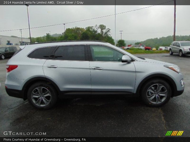 Circuit Silver / Gray 2014 Hyundai Santa Fe Limited AWD