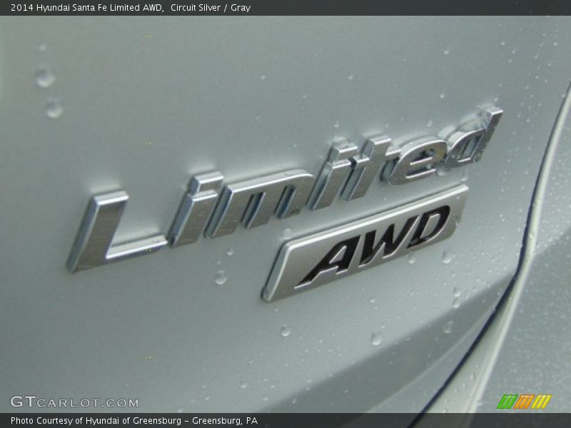 Circuit Silver / Gray 2014 Hyundai Santa Fe Limited AWD