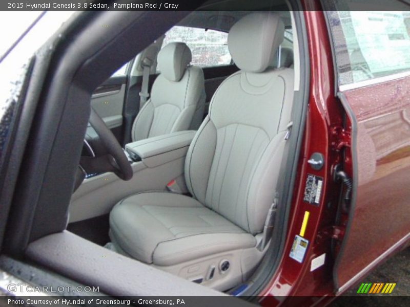  2015 Genesis 3.8 Sedan Gray Interior