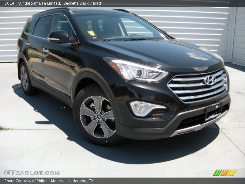 Becketts Black / Black 2014 Hyundai Santa Fe Limited