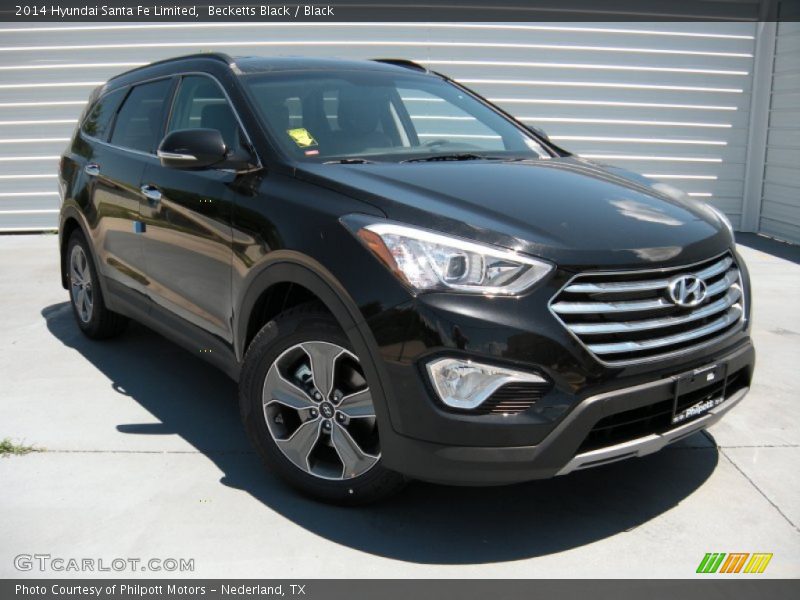 Becketts Black / Black 2014 Hyundai Santa Fe Limited