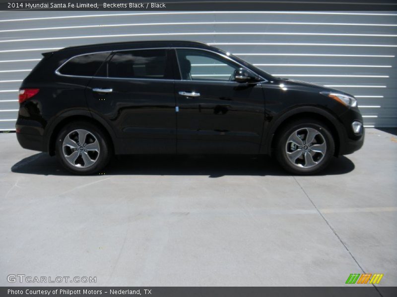 Becketts Black / Black 2014 Hyundai Santa Fe Limited
