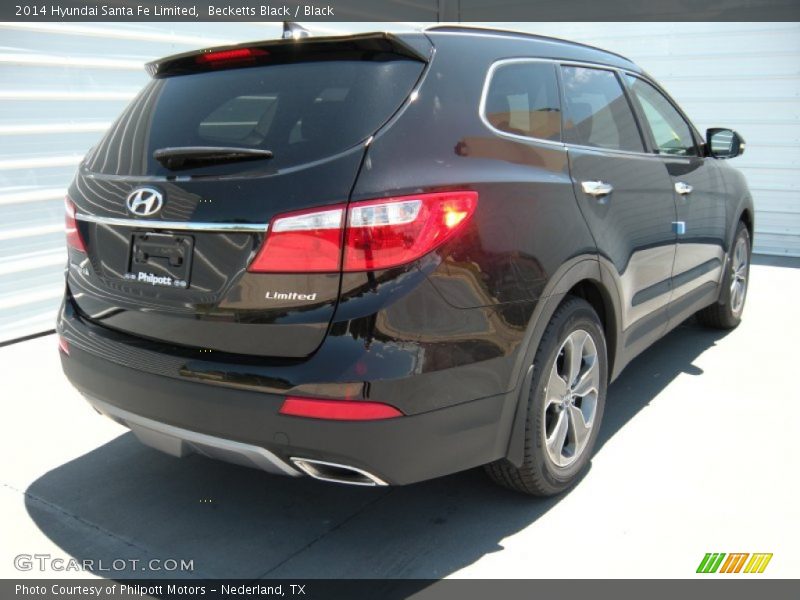 Becketts Black / Black 2014 Hyundai Santa Fe Limited