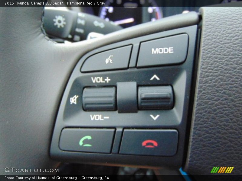 Controls of 2015 Genesis 3.8 Sedan