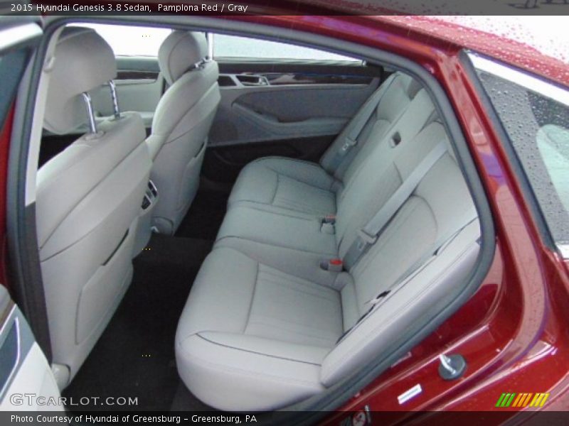 Rear Seat of 2015 Genesis 3.8 Sedan