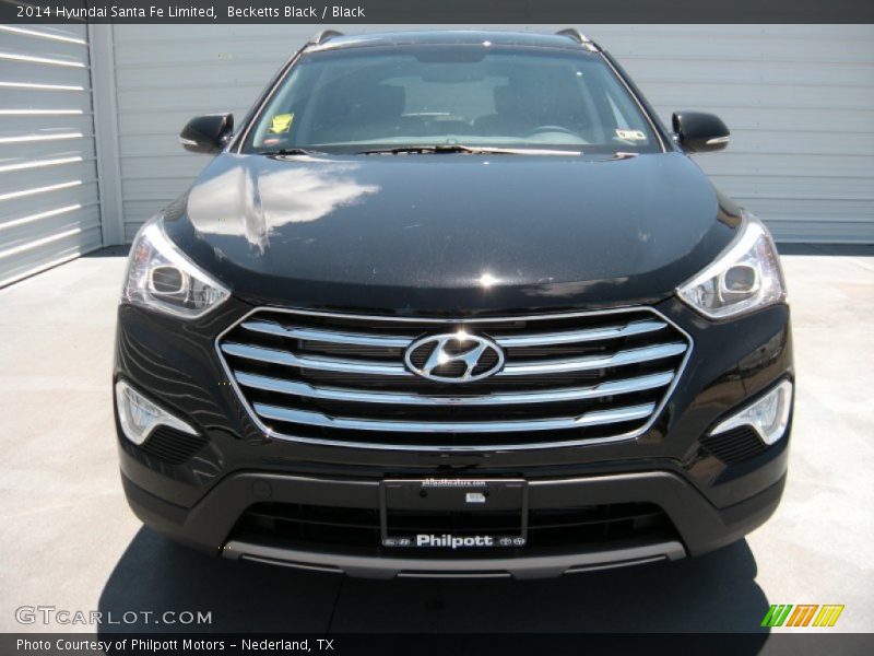 Becketts Black / Black 2014 Hyundai Santa Fe Limited