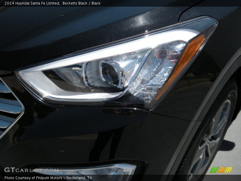 Becketts Black / Black 2014 Hyundai Santa Fe Limited