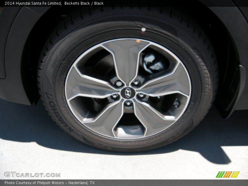 Becketts Black / Black 2014 Hyundai Santa Fe Limited
