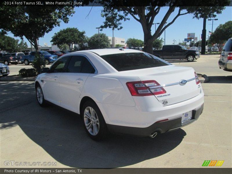 White Platinum / Dune 2014 Ford Taurus SEL