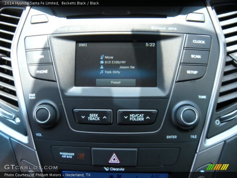 Becketts Black / Black 2014 Hyundai Santa Fe Limited